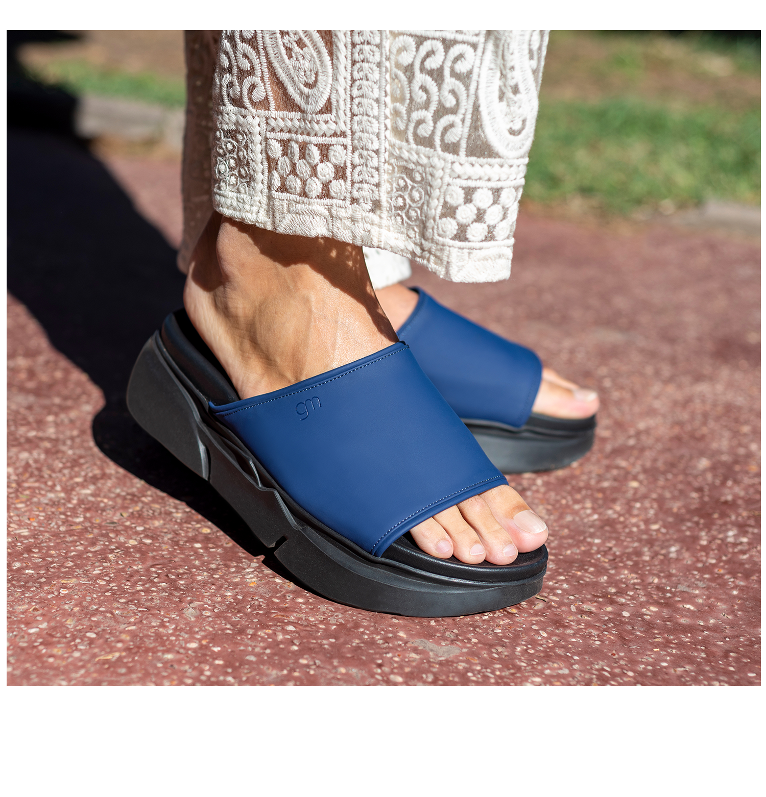 Flicudi - Sandali con rialzo da uomo in Pelle Effetto Gommato fino a 6 cm più alto