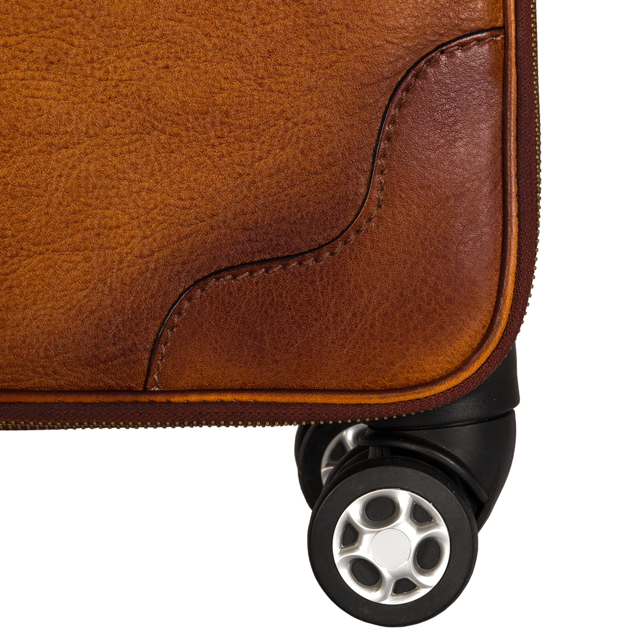 Intercontinental - Valise à roulettes en cuir Design GuidoMaggi