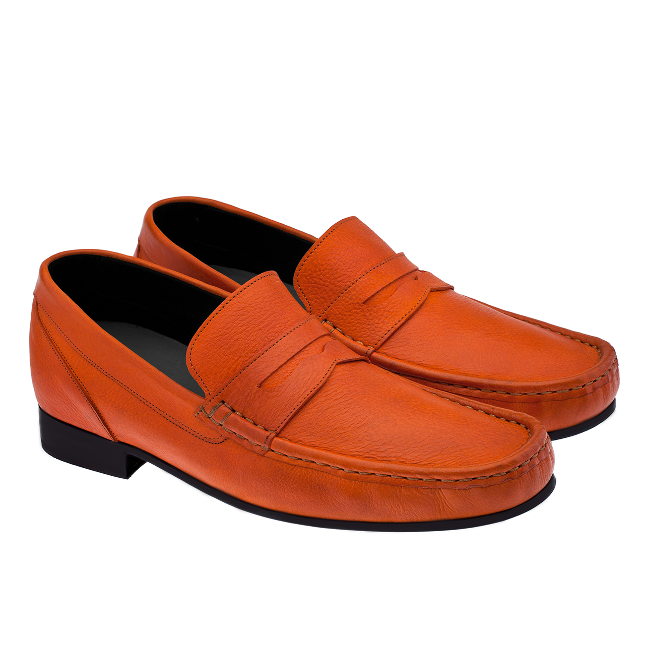 Bolivia - Mocassins rehaussants en Cuir Pleine Fleur jusqu'à 6,5 cm en plus