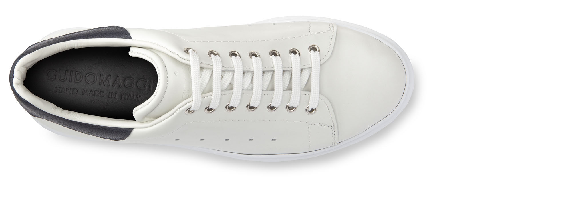 ANTILLES - SNEAKERS UOMO CON RIALZO INTERNO IN PELLE PIENO FIORE FINO A 8 CM PIÙ ALTO