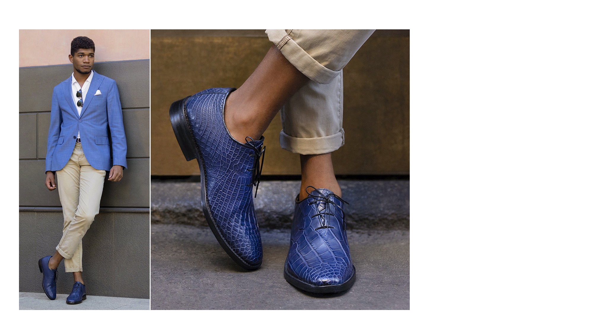 Borghetto - Elevator Shoes in crocodile Leather from 2.4 to 3.1 inches