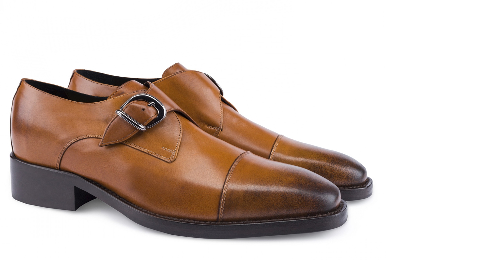  Phoenix - Elevator Shoes in Full Grain Leather from 2.4 to 3.1 inches