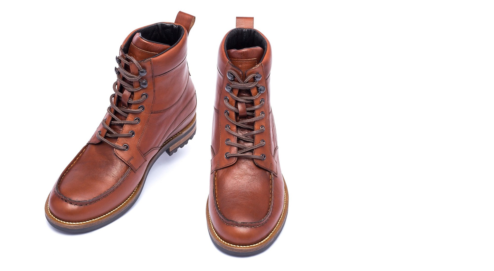 Norway - Elevator Boots in Full grain Leather from 2.4 to 3.1 inches