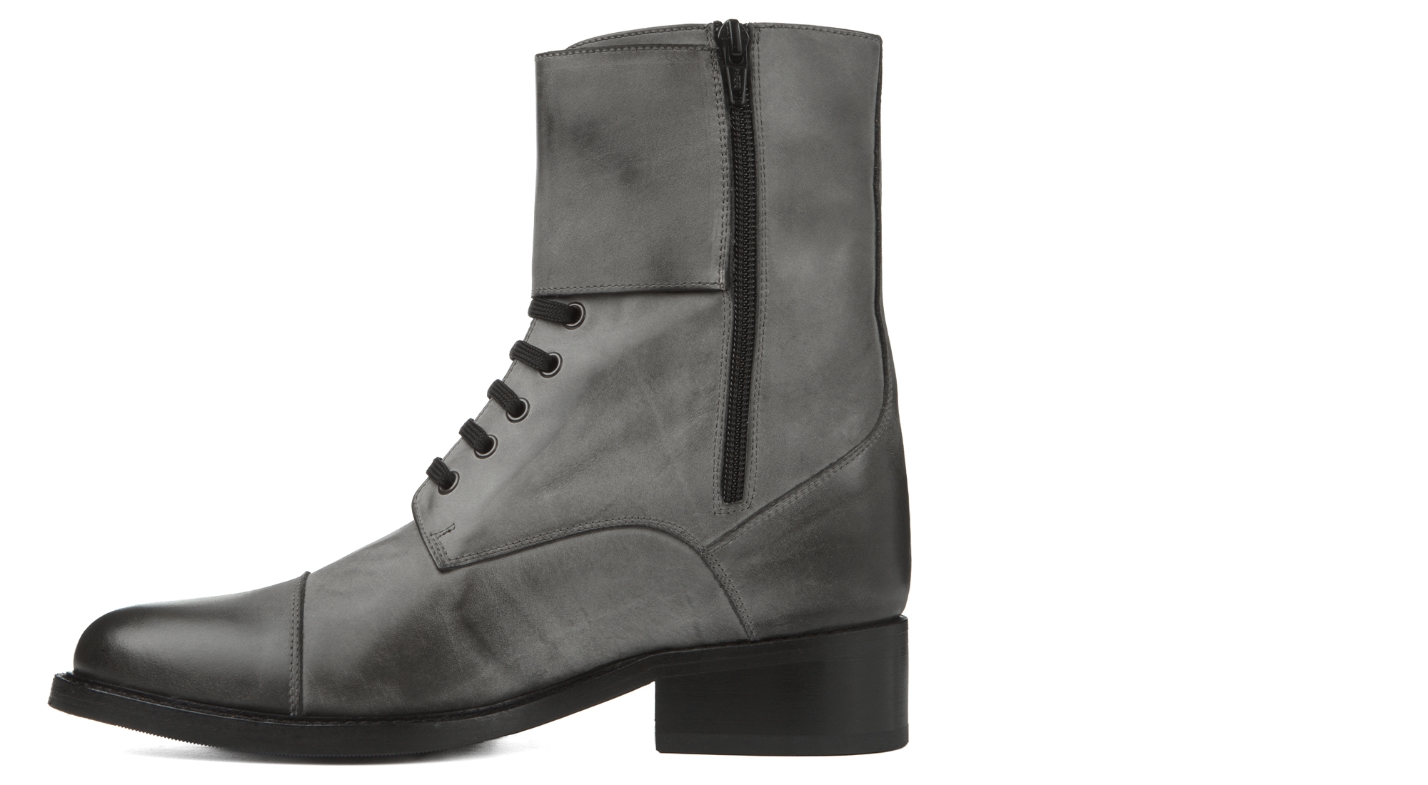 Bruxelles - Bottes rehaussantes en Cuir Pleine Fleur de 6 cm à 8 cm en plus