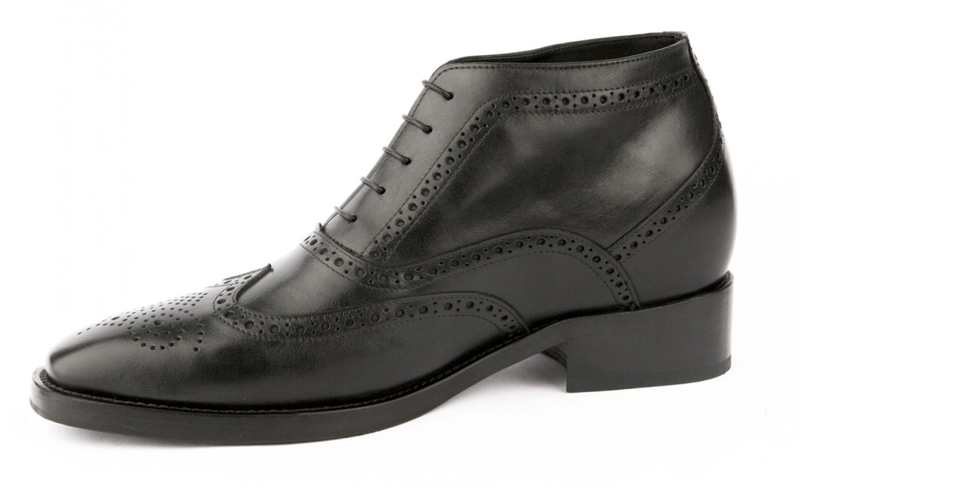 Boulevard Haussmann - Elevator Boots in Full Grain Leather from 2.4 to 3.1 inches