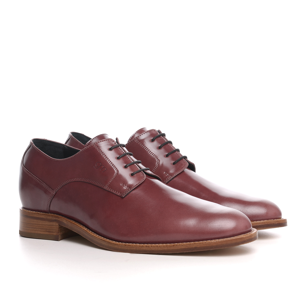 Lille - Elevator Shoes in Cordovan Leather from 2.4 to 3.1 inches