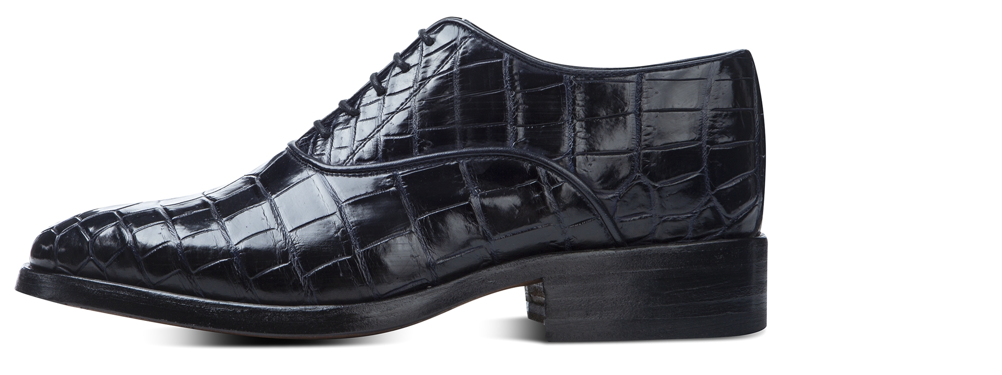 Barsat - Elevator Shoes in Crocodile Leather from 2.4 to 3.1 inches