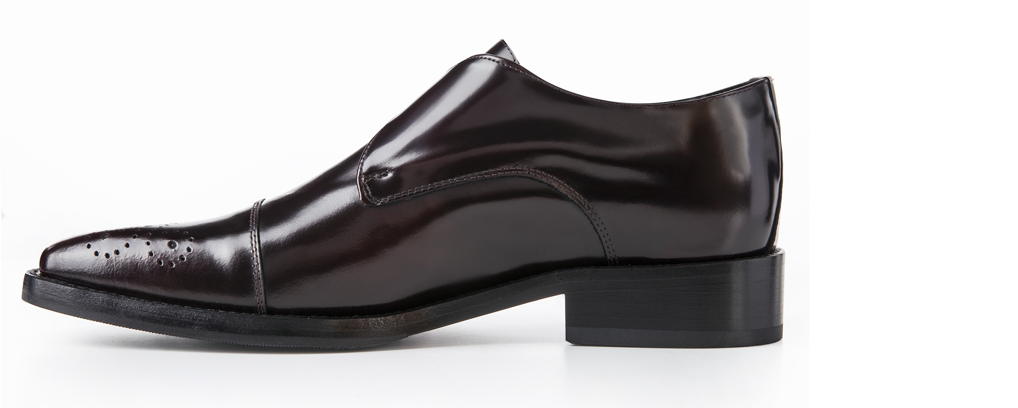 Burnaby -Classiche Monofibia rialzanti da uomo in pelle fino a 8 cm più alto