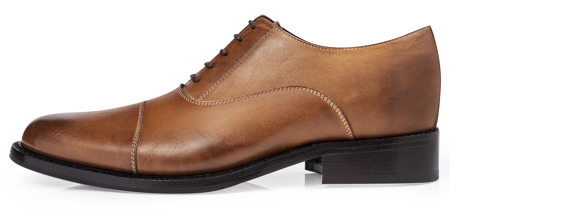 Beverly Hills - Chaussures Classiques rehaussantes en Cuir Tamponné à la main de 6 cm à 8 cm en plus