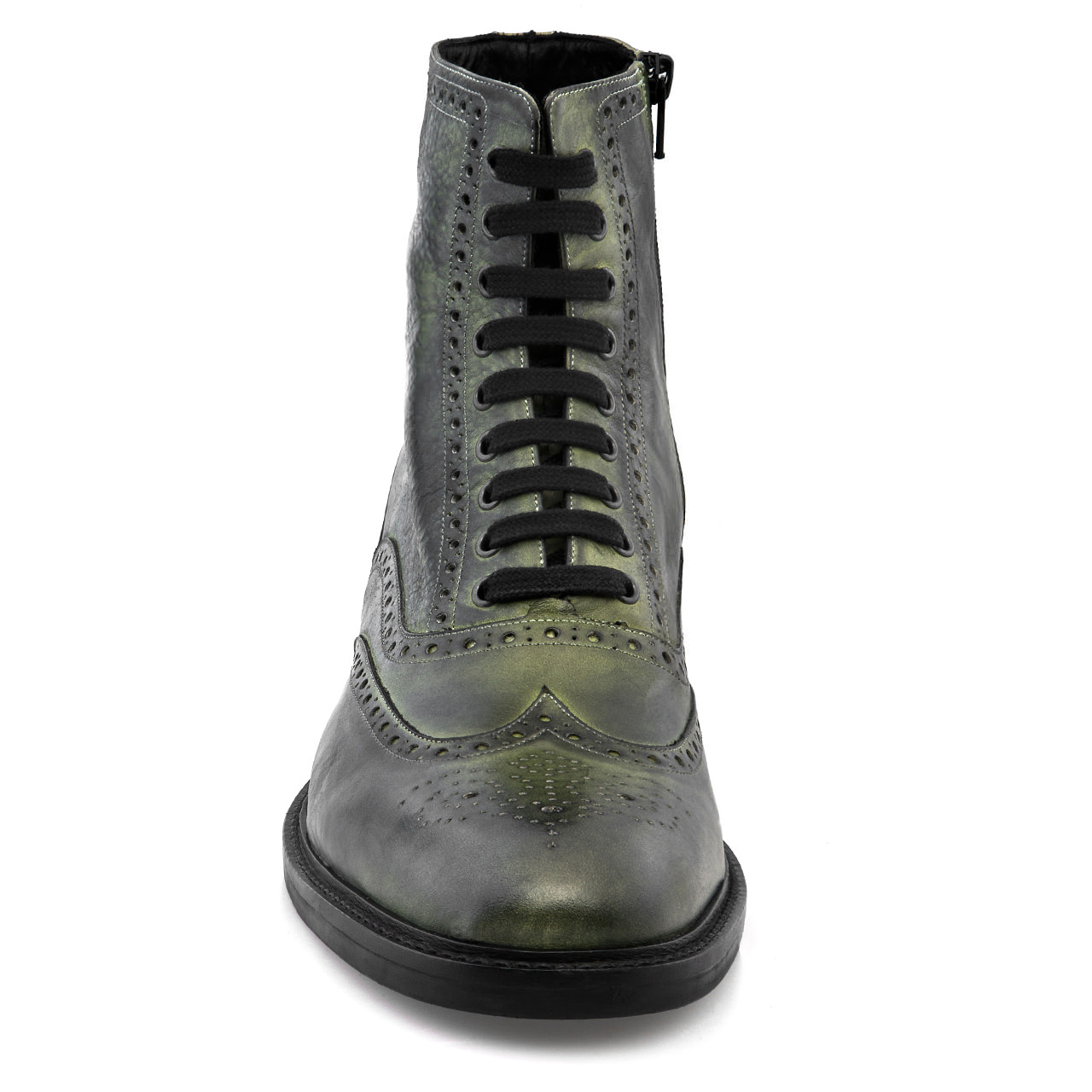 Boston - Elevator Boots in Full Grain Leather from 2.4 to 4 inches