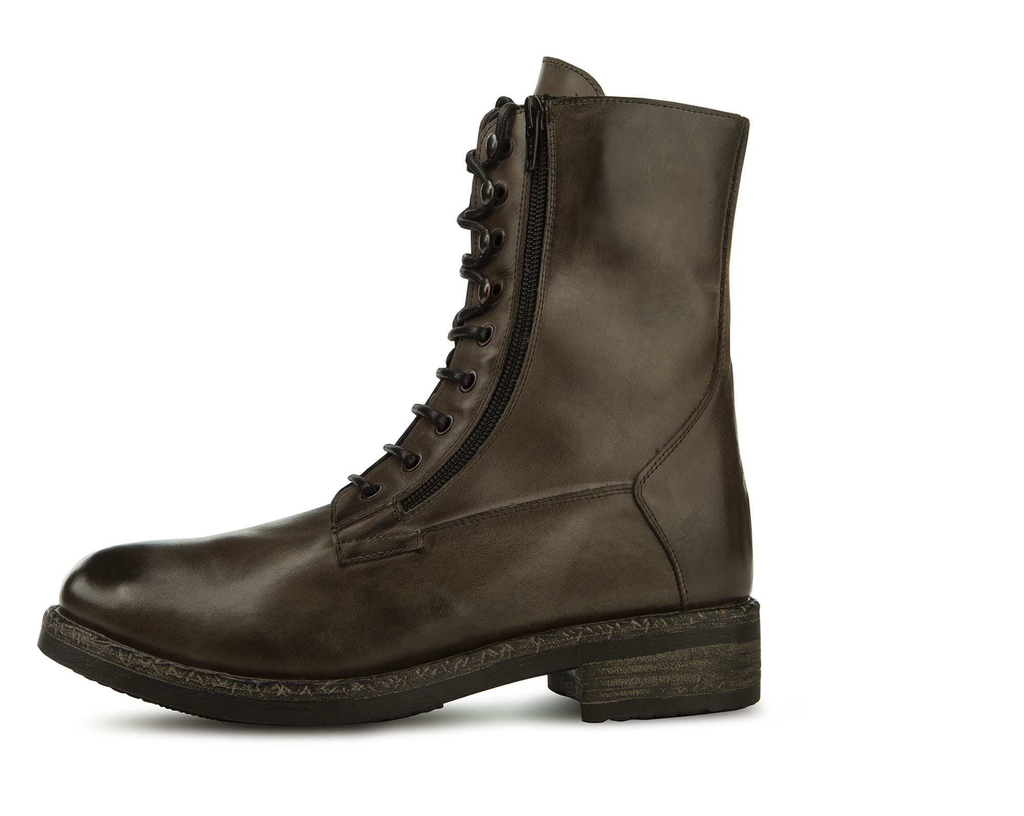 Detroit - Elevator Boots in Full Grain Leather from 2.4 to 4 inches