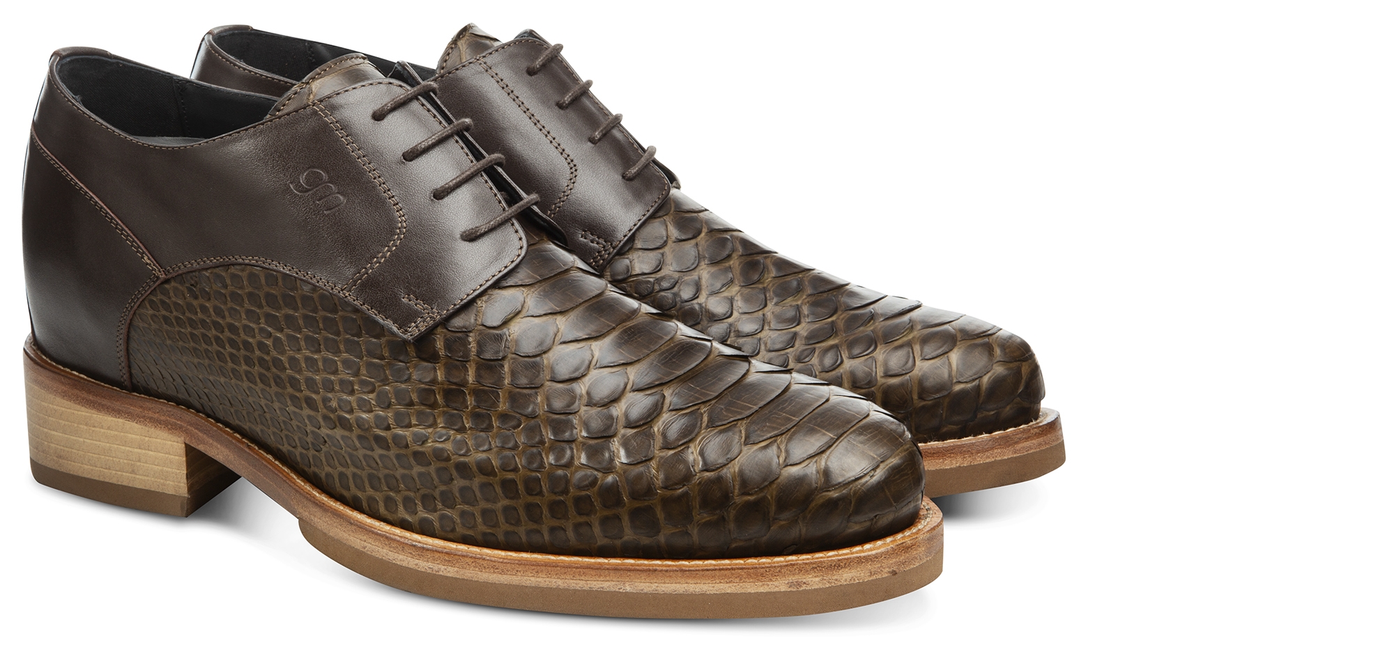 Marmirolo - scarpe rialzanti in pelle fino a 12.5 cm più alto
