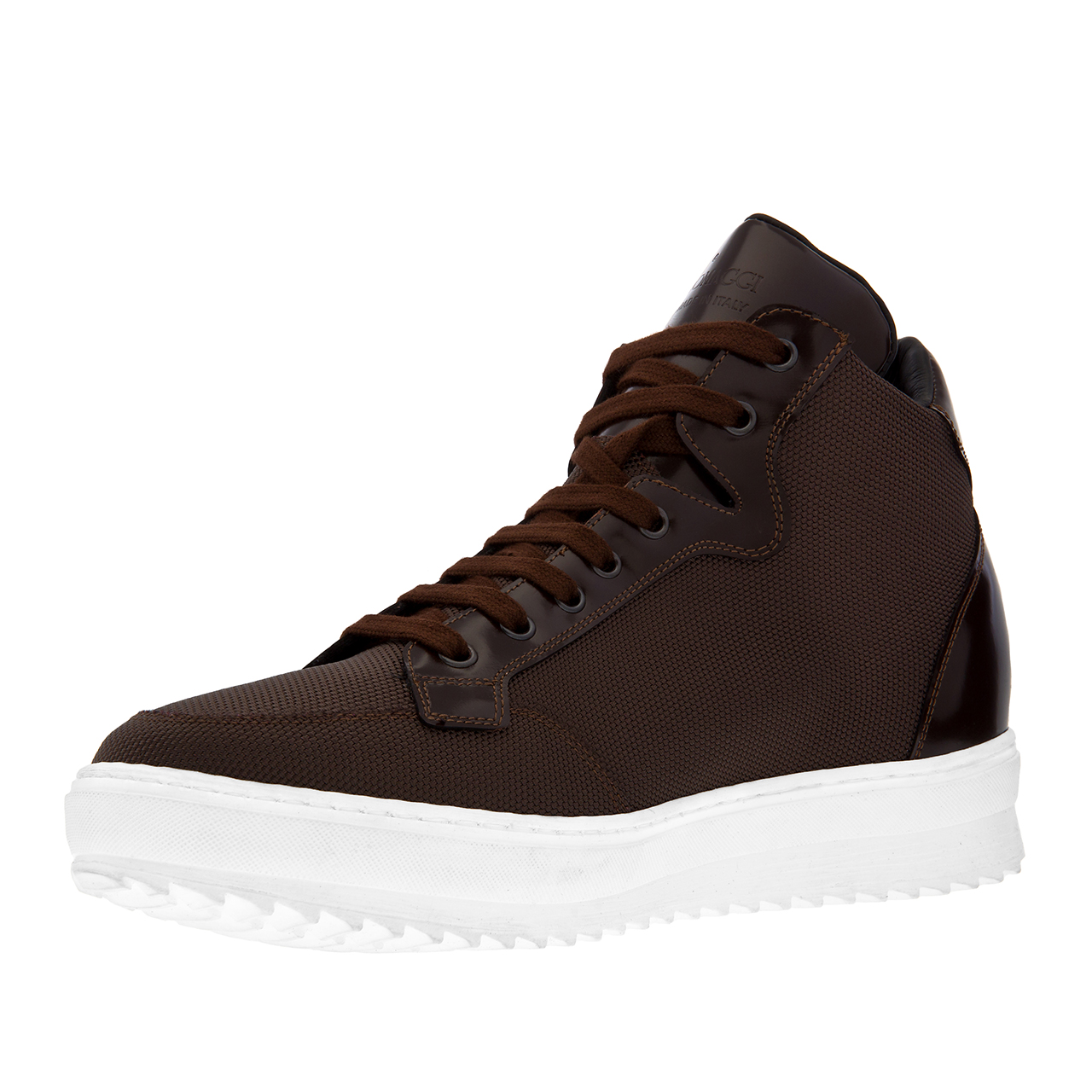 Cameo Shores - Elevator Sneakers in Leather/fabric mix from 2.4 to 4 inches