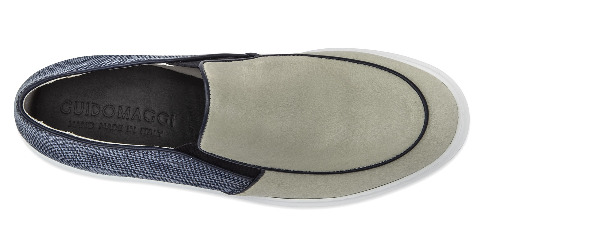 Aire - Elevator Slip-Ons in Leather/fabric mix up to 2.4 inches