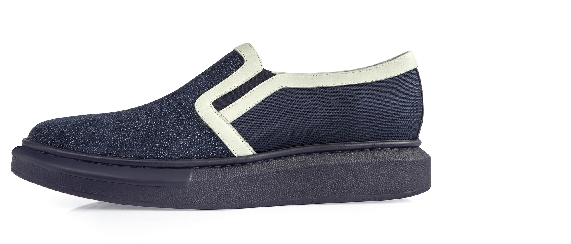 Agua - Elevator Slip-Ons in fabric up to 2.4 inches