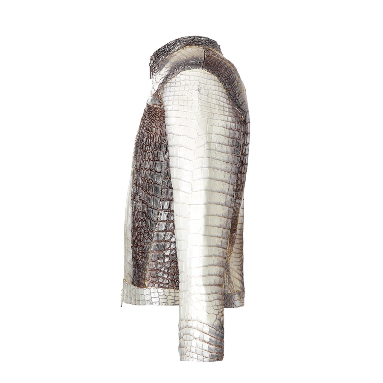 Heimdall - Biker style Jacket in alligator Leather