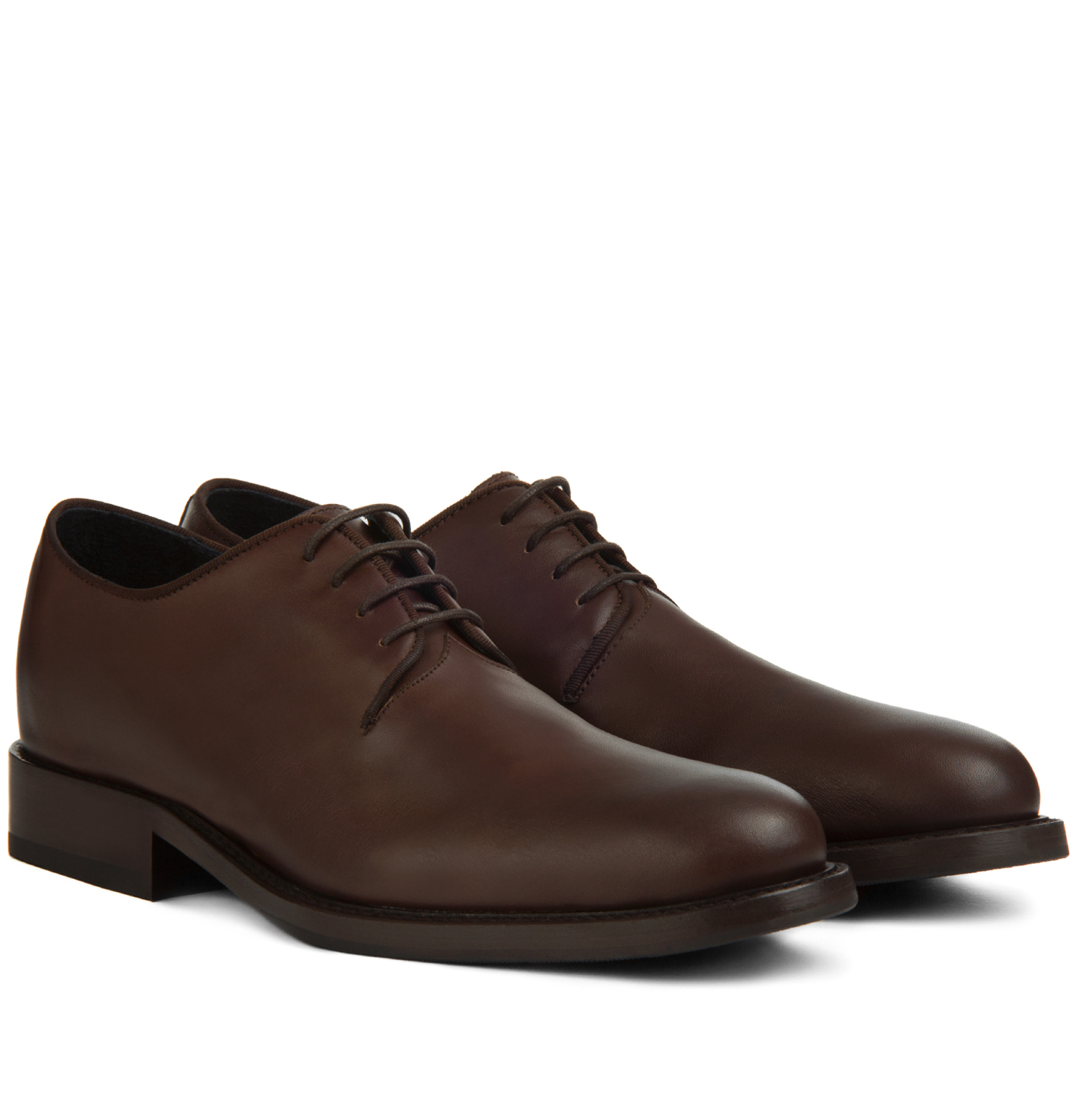 Gradara - Scarpe Classiche con rialzo interno in Pelle Pieno Fiore da 6 a 8 cm più alto