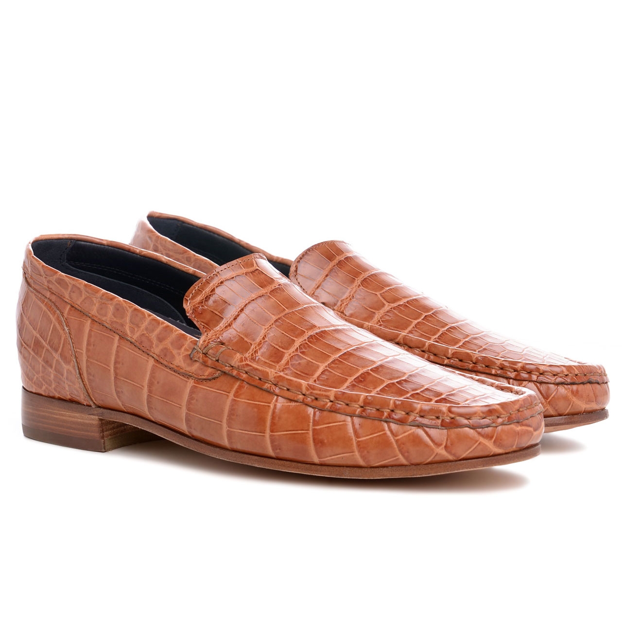 Arbiter - Elevator Loafers in Crocodile Leather up to 2.6 inches