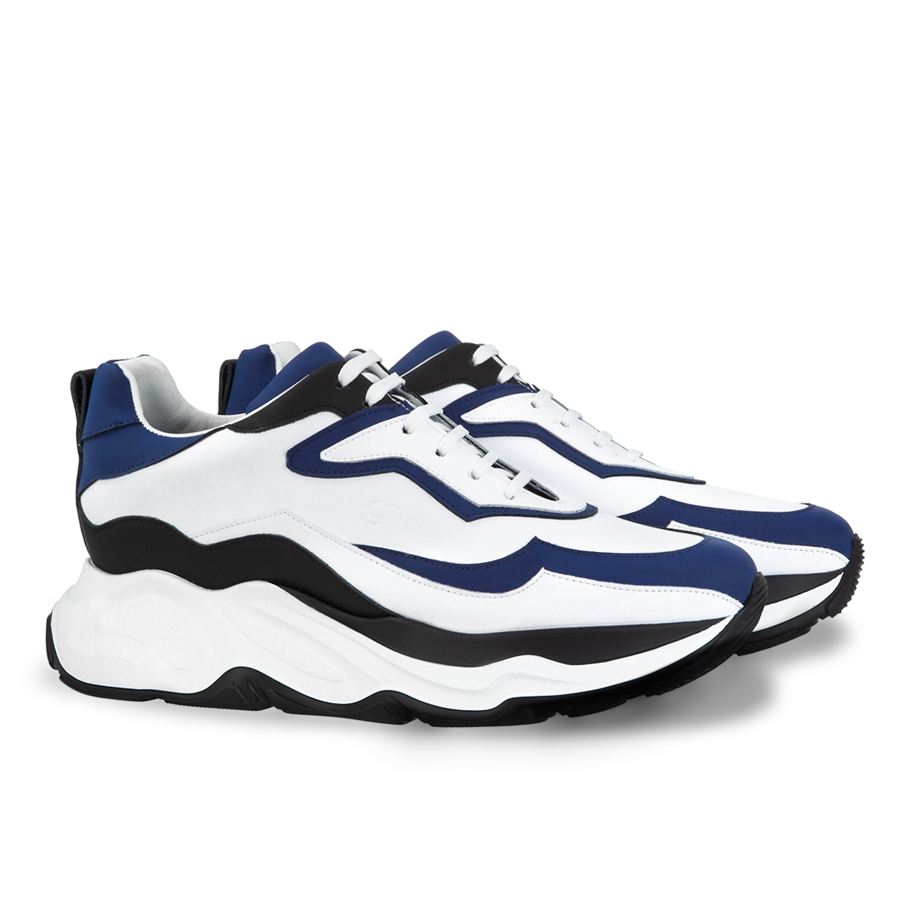 Giant Dragon - Elevator Sneakers in Rubberized Effect from 2.4 to 4.3 inches