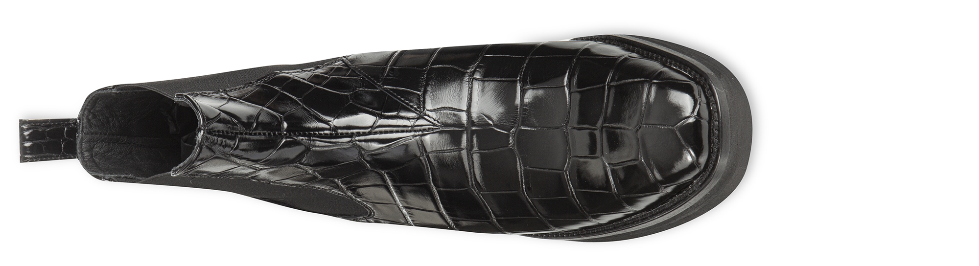 Clovis - Bottes Chelsea rehaussantes en Cuir Alligator jusqu'à 11 cm en plus