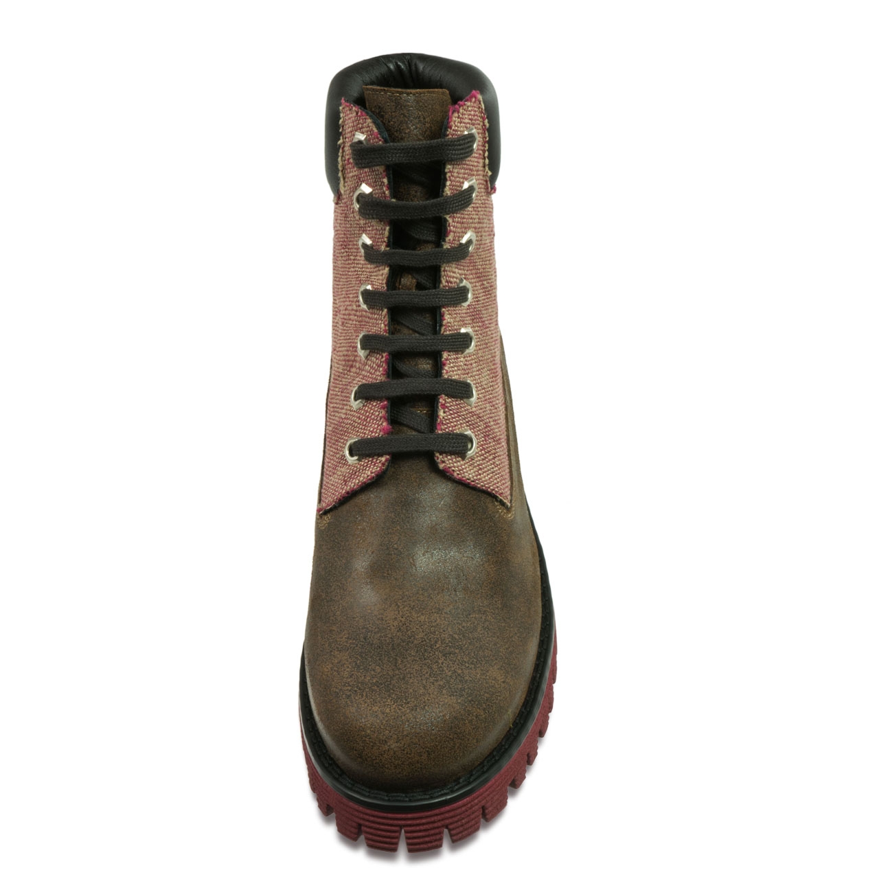 Drenthe - Elevator Boots in Leather/fabric mix from 2.4 to 4 inches