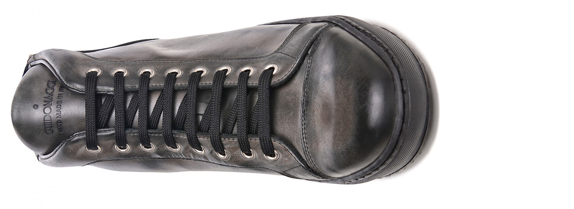Clapham - Elevator Sneakers in Full Grain Leather from 2.4 to 3.1 inches