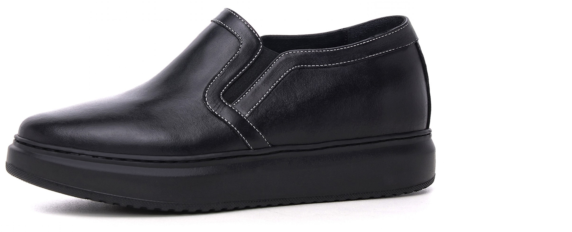  Peninsula - Elevator Slip-Ons in Full grain Leather up to 6 cm