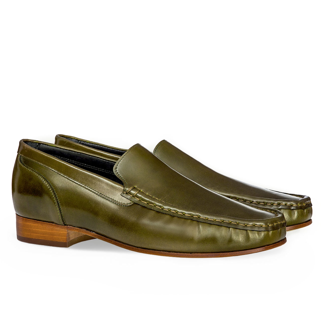 Greenville - Elevator Loafers in Shell cordovan Leather up to 2.6 inches