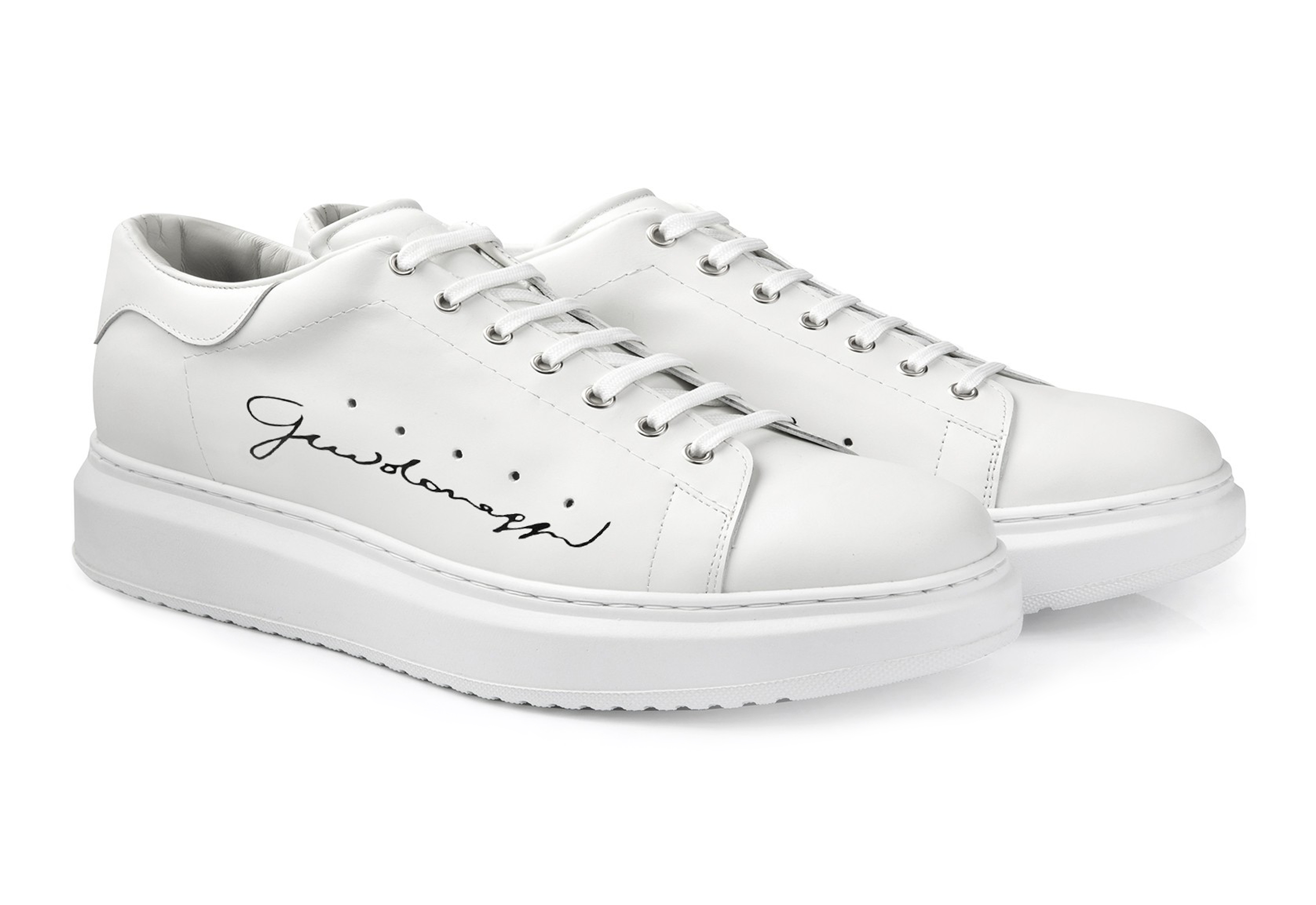ALBA - SNEAKERS CON RIALZO IN PELLE FINO A 8 CM PIÙ ALTO