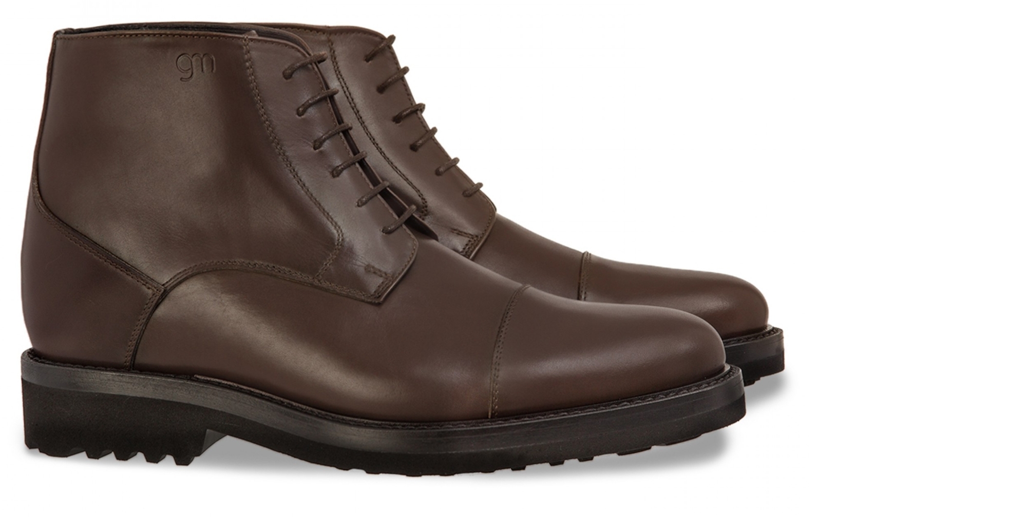 Dresden - Elevator Boots in Full Grain Leather from 2.4 to 3.1 inches