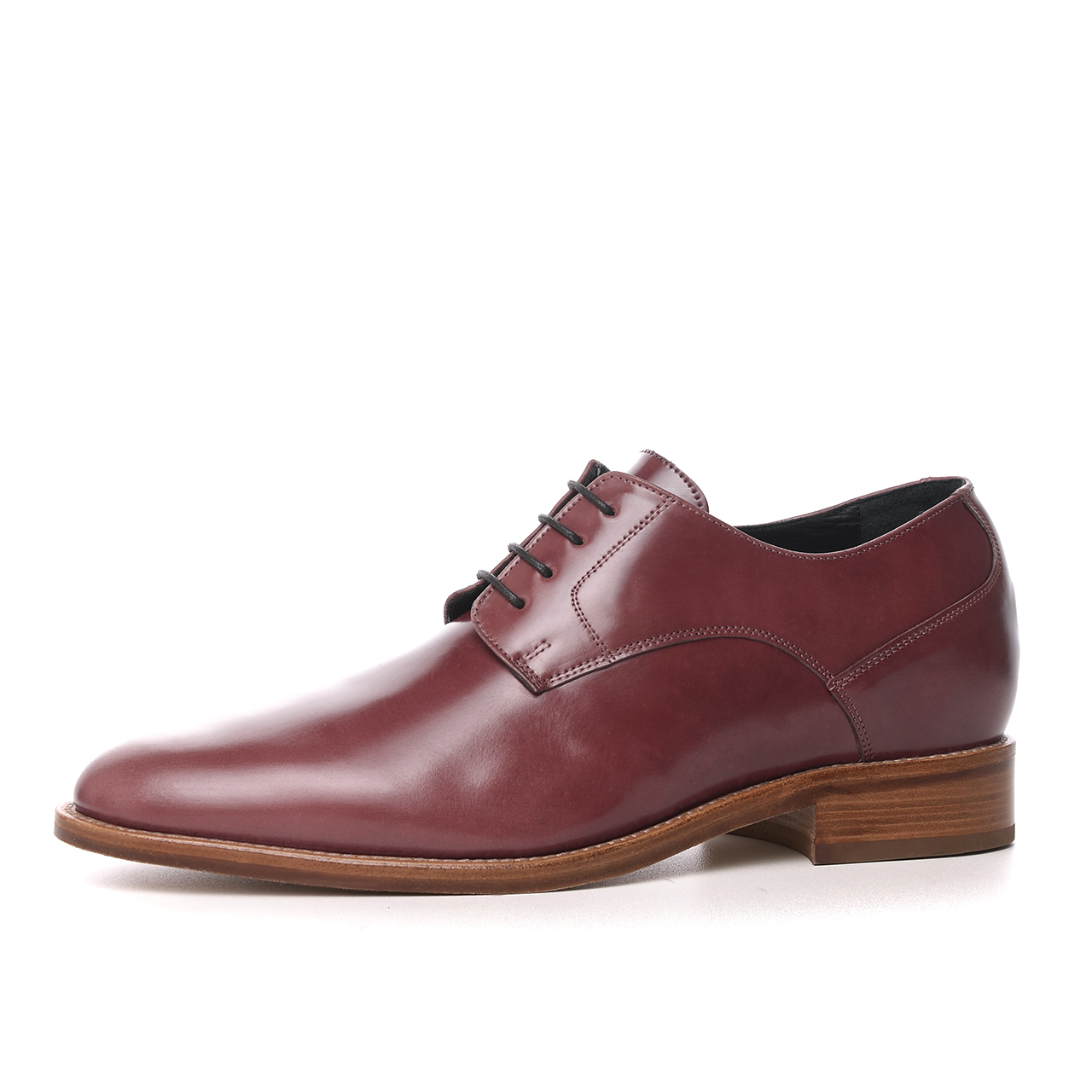 Lille - Elevator Shoes in Cordovan Leather from 2.4 to 3.1 inches