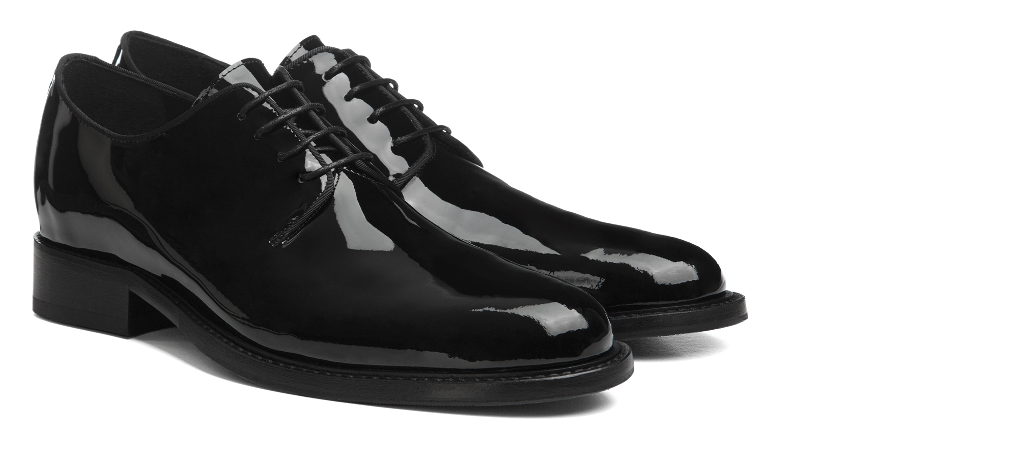 Churchill - Scarpe Classiche eleganti da uomo con rialzo in Pelle Vernice da 6 a 8 cm più alto