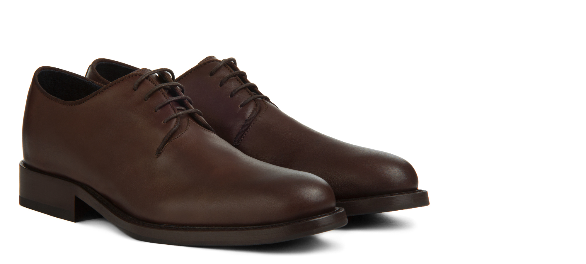 Gradara - Scarpe Classiche con rialzo interno in Pelle Pieno Fiore da 6 a 8 cm più alto