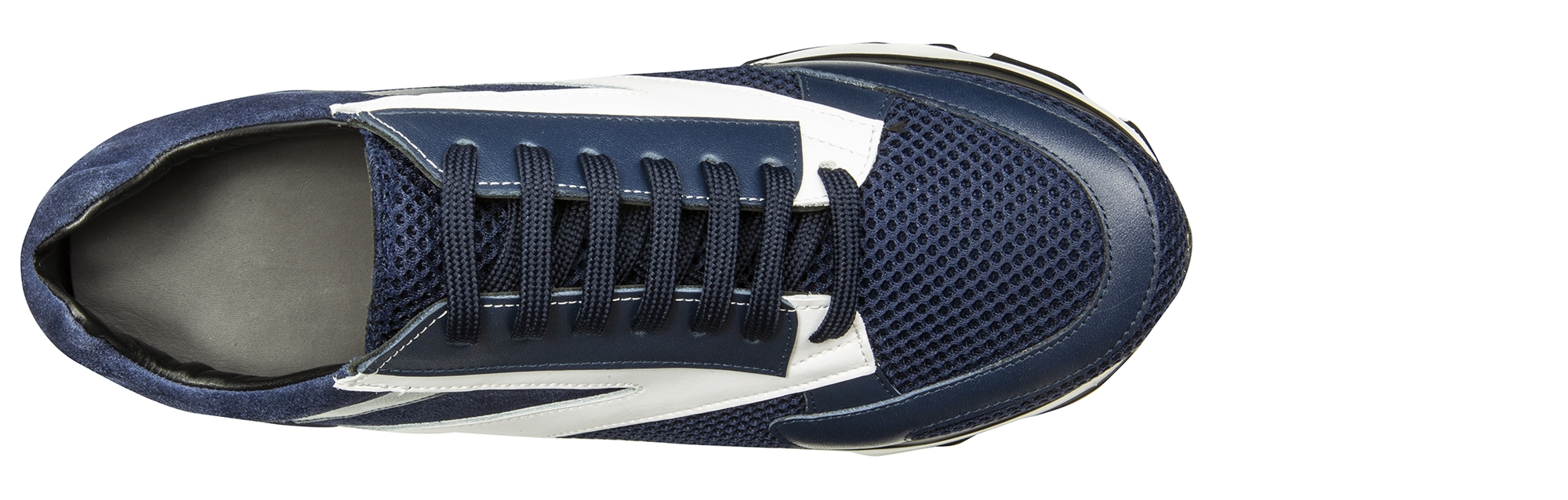 Bend - sneakers con rialzo in Mix Pelle/Tessuto Da 6 a 11 cm più alto