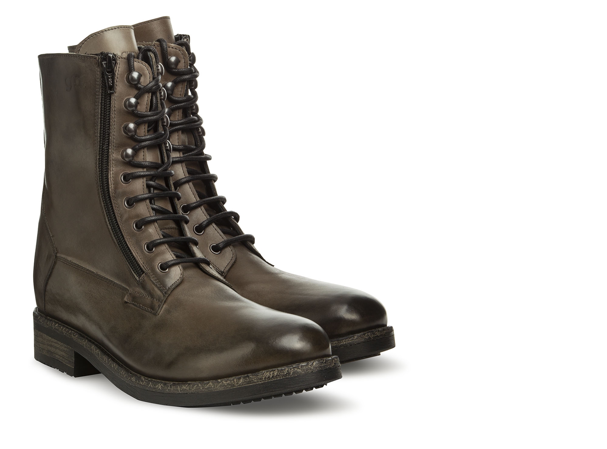 Detroit - Elevator Boots in Full Grain Leather from 2.4 to 4 inches
