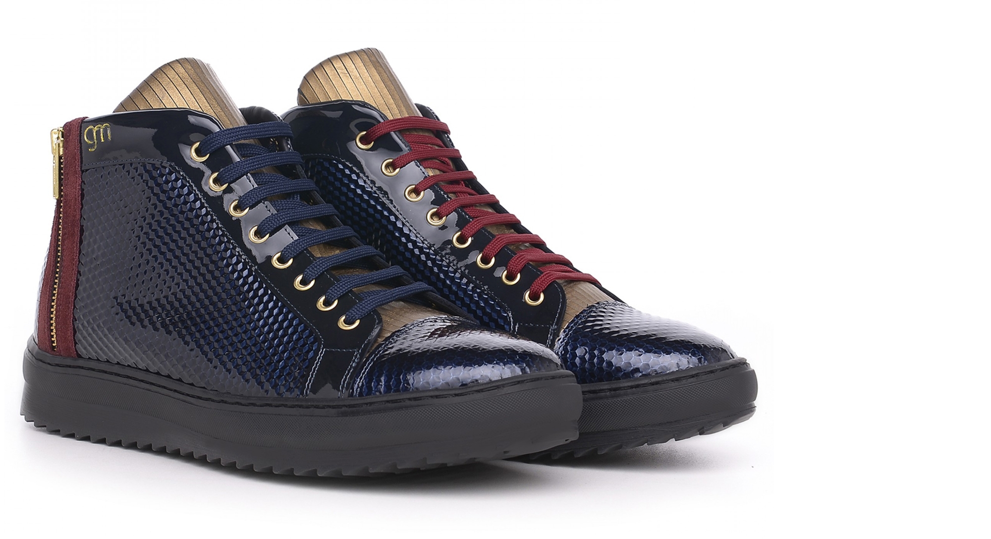 The Venetian - Elevator Sneakers in Mix of leathers from 2.4 to 3.1 inches