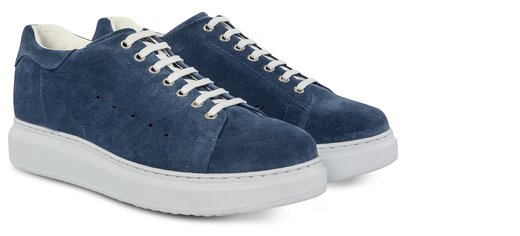 Baku - Elevator Sneakers in Suede Leather up to 6 cm