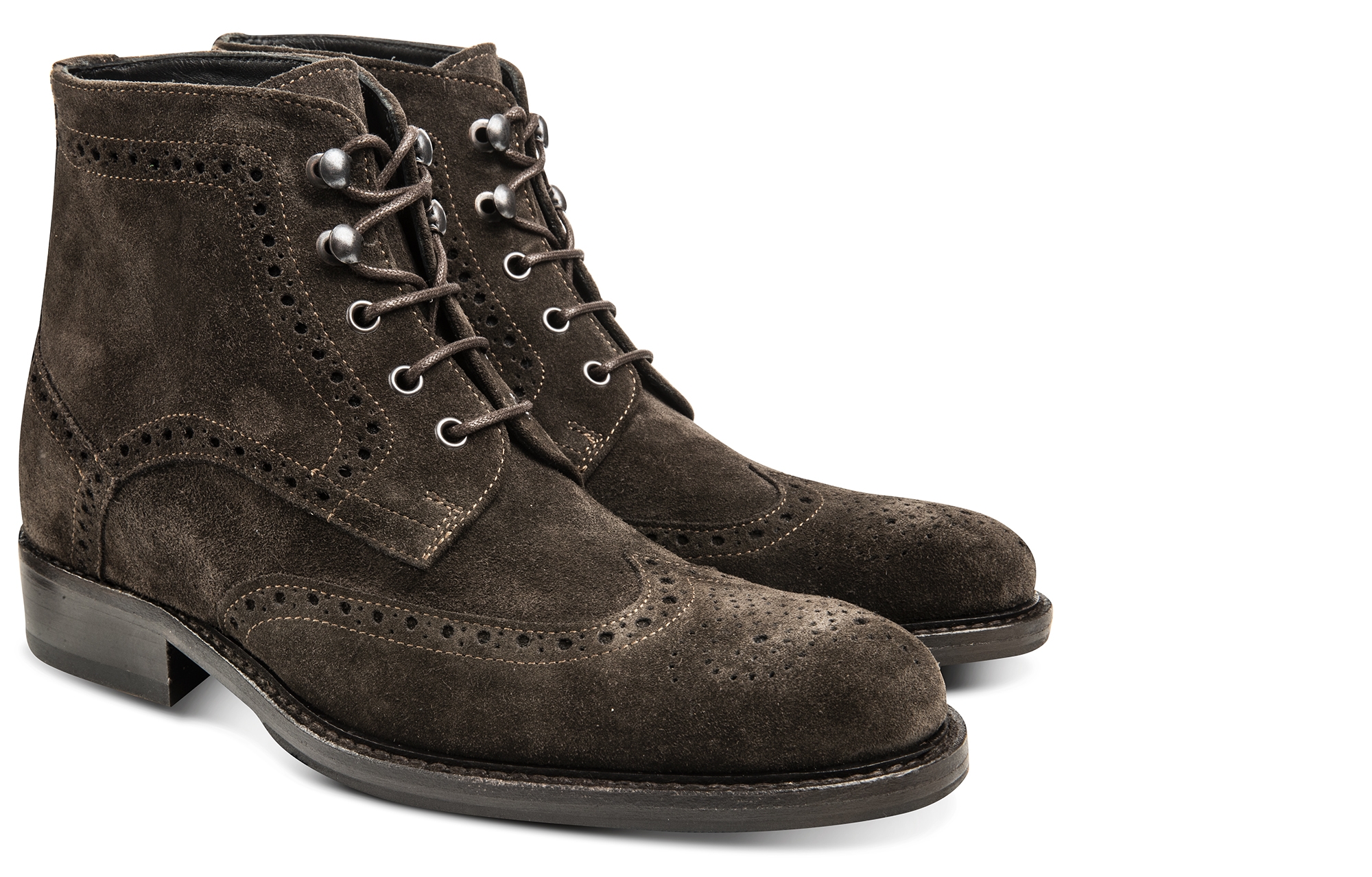 Adams - Bottines rehaussantes en Cuir Daim de 8 cm à 10 cm en plus
