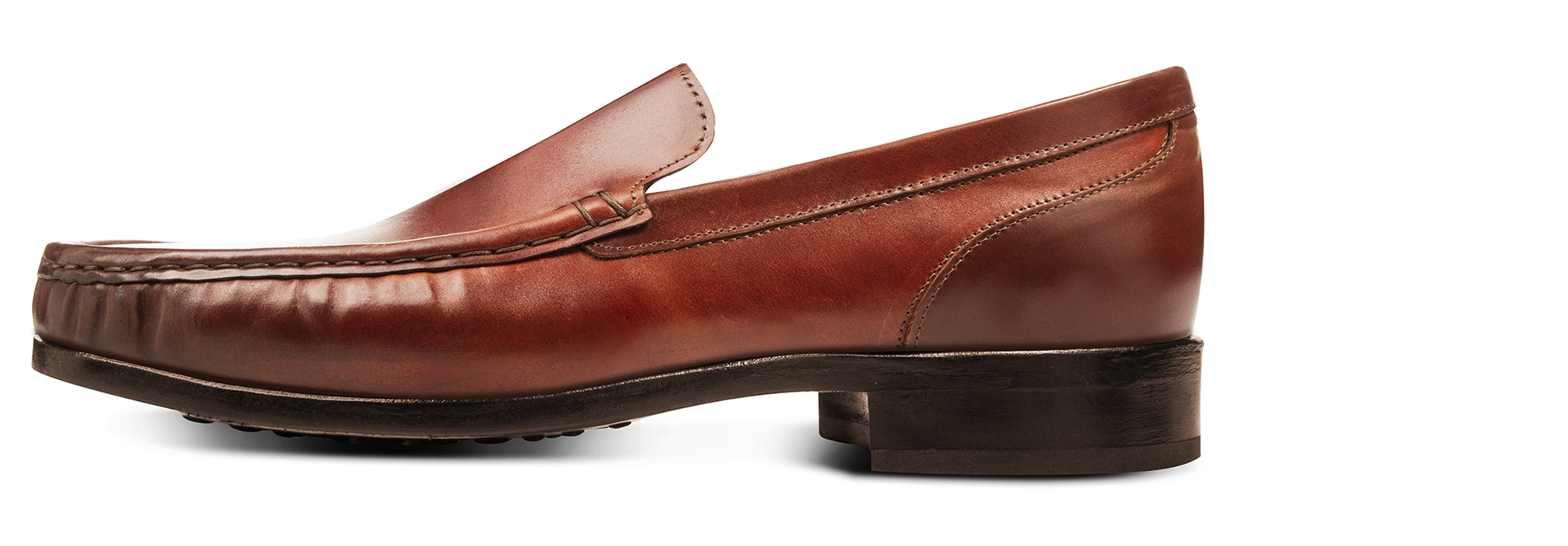 ROCCA - Mocassins rehaussants en Cuir Shell Cordovan jusqu'à 6 cm en plus