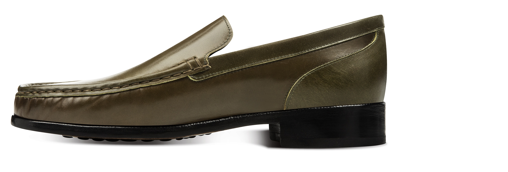 Jaen - Mocassins rehaussants en Cuir Shell Cordovan jusqu'à 6 cm en plus