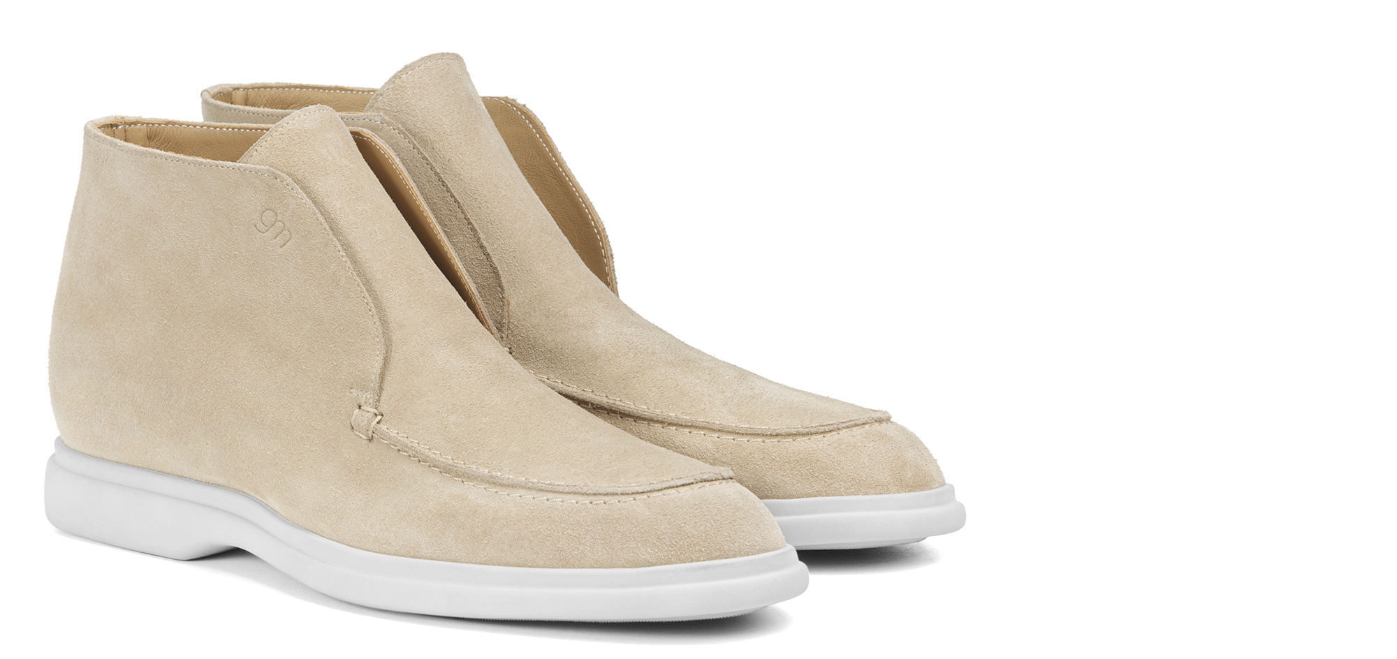 Calais - Bottines rehaussantes en Cuir Daim de 6 cm à 8 cm en plus