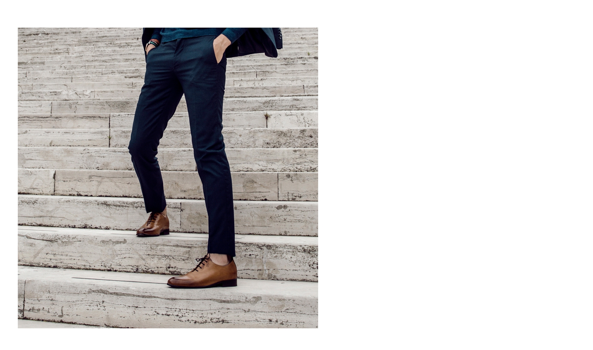 Doha - Chaussures Classiques rehaussantes en Cuir Pleine Fleur jusqu'à 6 cm en plus