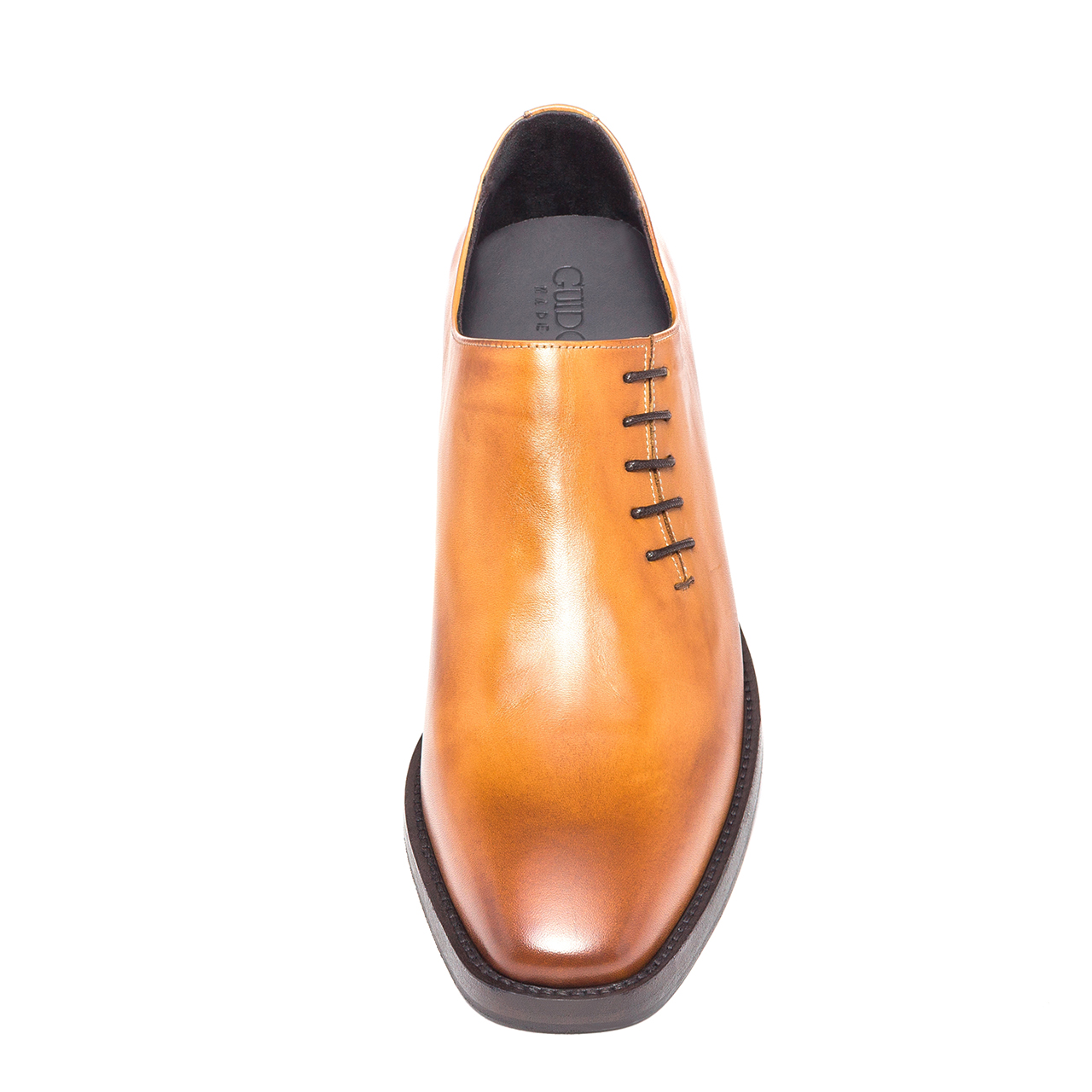 Brindisi - Chaussures Classiques rehaussantes en Cuir Pleine Fleur de 6 cm à 8 cm en plus