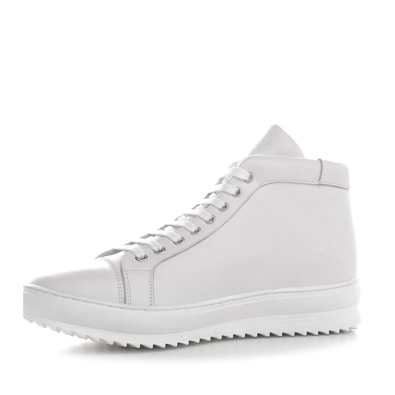 Nevis - Elevator Sneakers in Full Grain Leather from 2.4 to 3.1 inches
