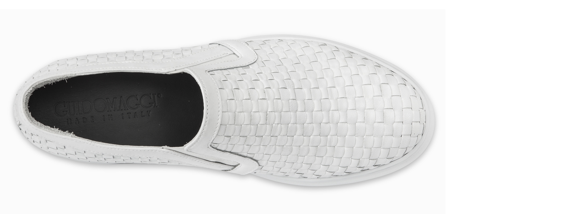 Beachwalker - Elevator Slip-Ons in Braided Leather up to 6 cm