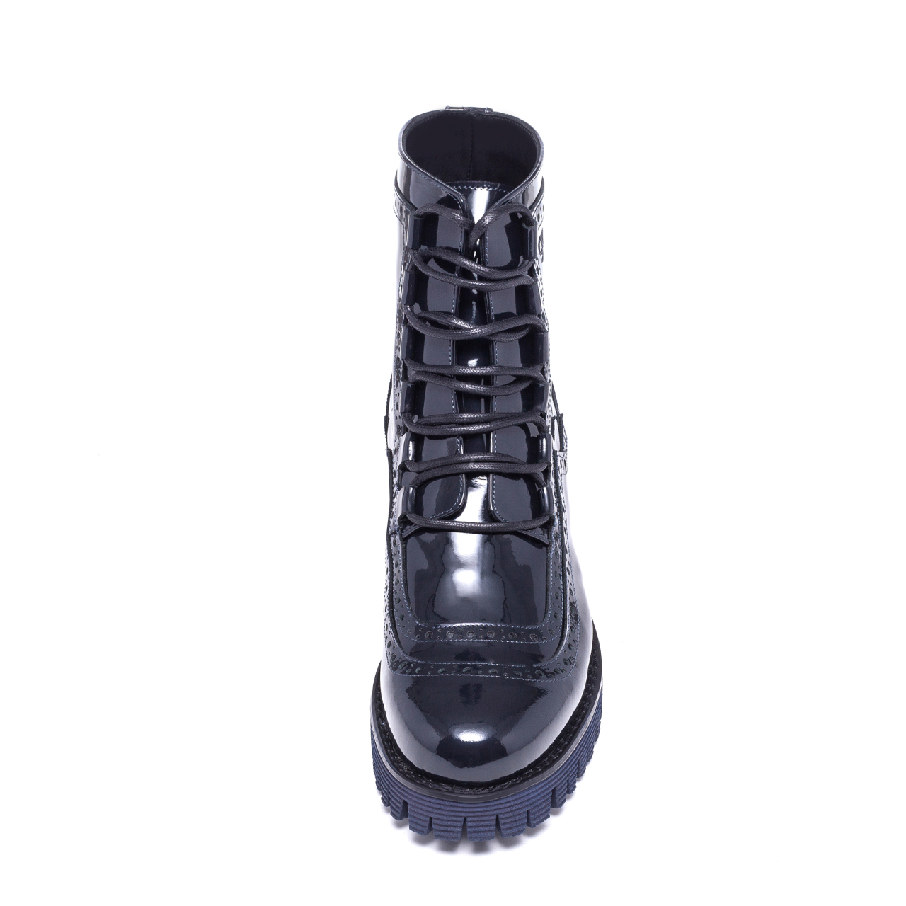 Brighton - Elevator Boots in Varnish Leather from 2.4 to 3.1 inches