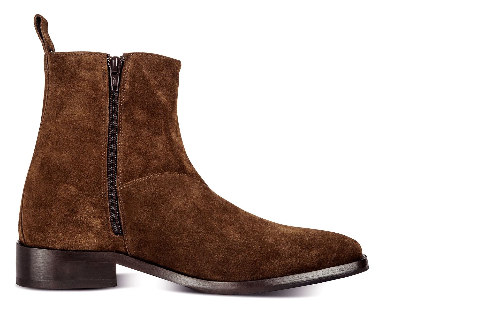 Arlington - Elevator Boots in Suede Leather from 2.4 to 4 inches