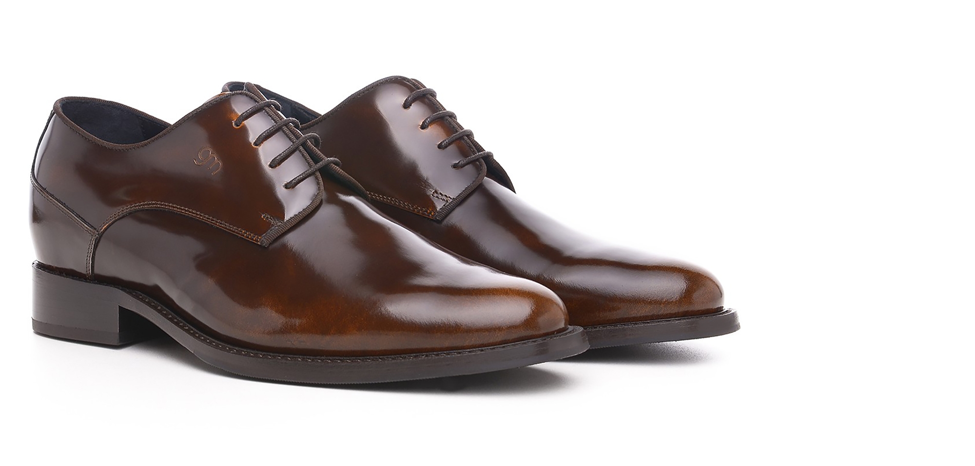 Ancona - Elevator Dress Shoes in Brushed Leather from 2.4 to 3.1 inches 