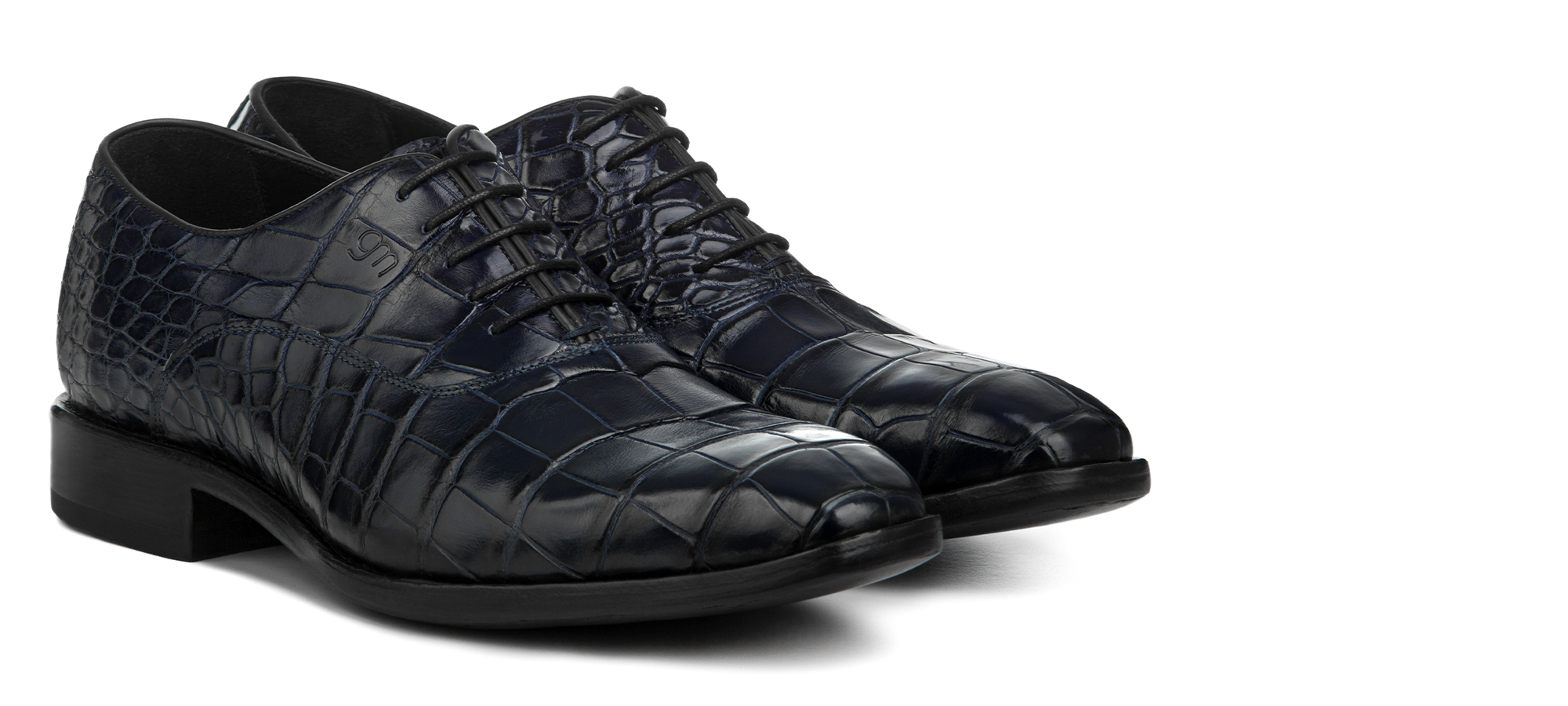Esperia - Scarpe Classiche con rialzo da uomo in Pelle Coccodrillo da 6 a 8 cm più alto