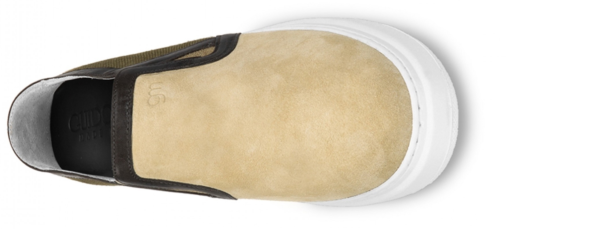 Bangkok - Elevator Slip-Ons in leather/Fabric up to 2.4 inches